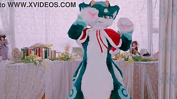 Watch Cute Dragon Dragon Dance Playfully!