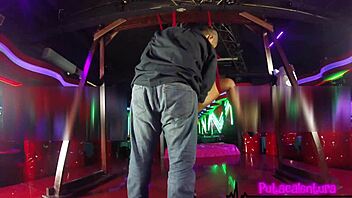 Blindfolded Latina Mature Squirts Dildo Domination Live Show