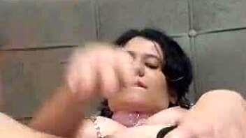 Latina teen stuffs toys in wet pussy creaming for cuckold watchers