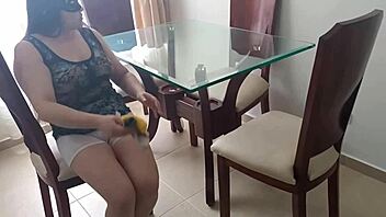 Colombian latina cuñada seduces with cameltoe and creampie loving