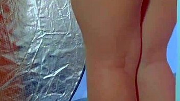 hey girl in sexy dress and sneakers, wanna see me slide this glass dildo deep inside?