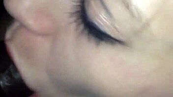 Vee swallows monster BBC like a deep throat queen