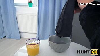 Hunt4K! Hot Russian Whore Novella Night Fucks Landlord as Cuckold GF Watches!