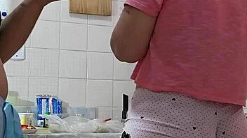 hubby called this big ass helper just to watch her pussy