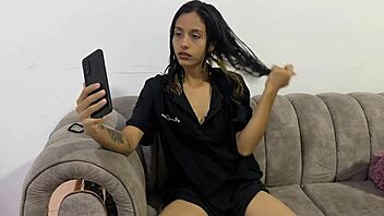 hey don't rip my shirt i've nothing underneath sexy colombian