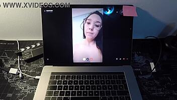 Spanish MILF Fucks Fan on Webcam!