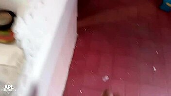 stepmom relaxes nearby as i stroke to fill her huge ass creampie