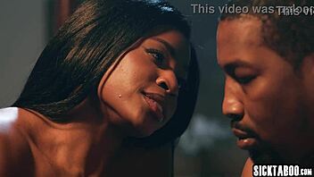 Big butt ebony nicole kitt deepthroats huge bbc then takes hardcore pounding