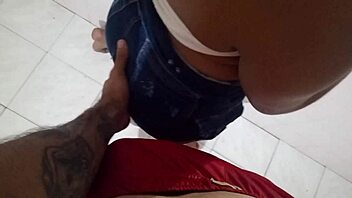 sexy tenant dances tiktok then enjoys intimate fun downstairs