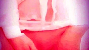 Lucy Lake having naughty wet pee fun in garter belt