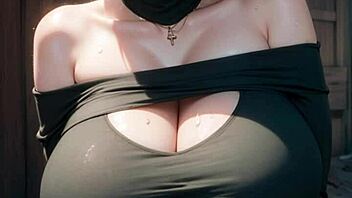 AI MODEL'S MASSIVE TITS BOUNCE IN SEXY BALLOON PLAY!