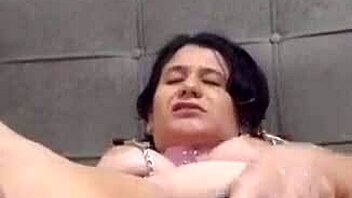 Latina teen stuffs toys in wet pussy creaming for cuckold watchers