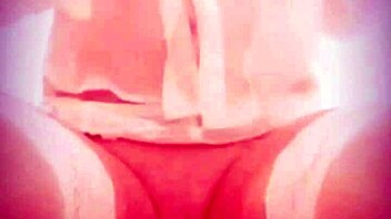 Lucy Lake having naughty wet pee fun in garter belt