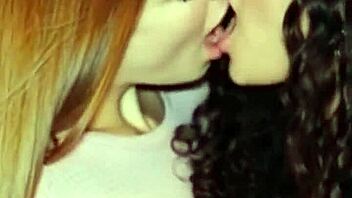 Katherine and megan's hot french lesbian kisses 😘👅