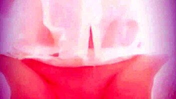 Lucy Lake having naughty wet pee fun in garter belt