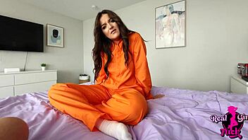 I bail Serena Sterling out and fuck her tight pussy hard