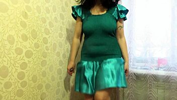 busty milf soaks dress panties in hot pee amateur urine fetish