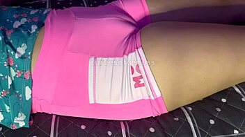 caught stepdaughter's swollen pussy in leggings during workout punishment