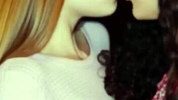 Katherine and megan's hot french lesbian kisses 😘👅