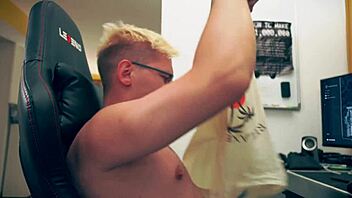 curvy redhead milf bent over washer doggystyle creampie finish