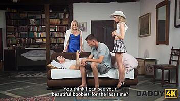 Hot girlfriend delivers deepthroat cure and hardcore pussy pounding on the sofa