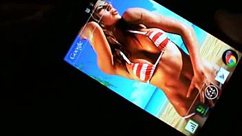 wanna play with these interactive bouncing boobs on your phone wallpaper