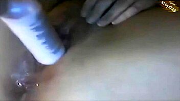 Hot Teen Fingers Pussy with 4 Fingers and Bottle!