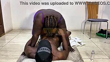 Ssbbw slurps BBC then rides it hard full vid