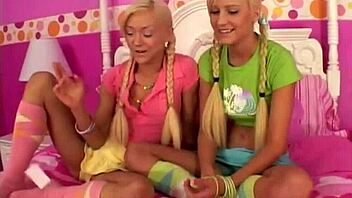 lil lexy kisses and fingers her lesbian partner's wet pussy