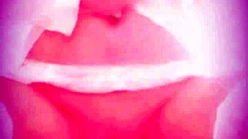 Lucy Lake having naughty wet pee fun in garter belt