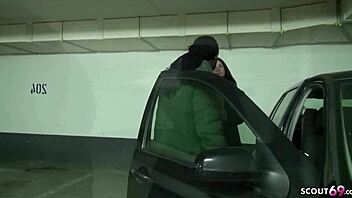 German Petite Teen Pays Ride with Bimbo Interracial Fuck Facial