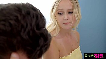 Skinny Blonde Sucks Cock Creampie