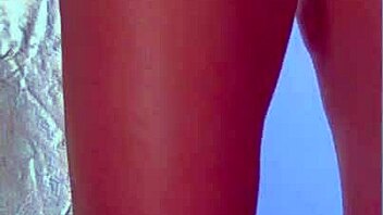 hey girl in sexy dress and sneakers, wanna see me slide this glass dildo deep inside?