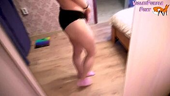 She's jerking through panties to real orgasm