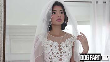 hazel hearts cheats on wedding day riding huge black cock wildly