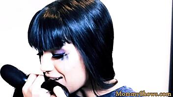 Classy milf facesits her young lesbian lover in stockings