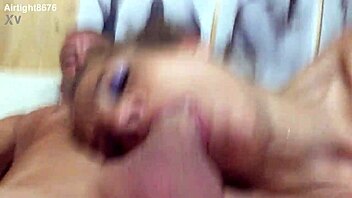 Skinny Teen Whore Gags on Monster Cock Till Face Full of Cum!