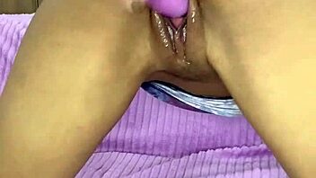 Hot 18-year-old whore's pretty pussy up close