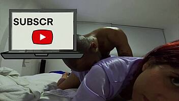 sweaty latina wife moans loud backshots doggystyle ass slaps wet pussy