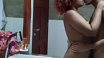 brazilian latina deepthroats big tits spread in hotel bathroom sex