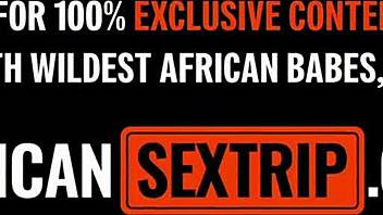 Busty blonde teen's ebony pussy stretched by massive black cock doggystyle.