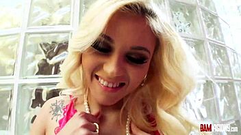 hot blonde marsha may takes big cock deep in her gaping asshole
