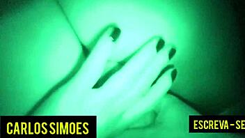 She rides him hard and tasty in the dark