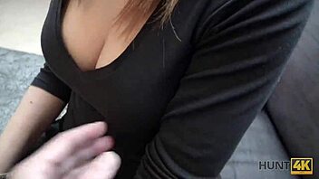 Hunt4k Pickup Man Covers Redhead's Belly with Thick Cum After Cash Fuck