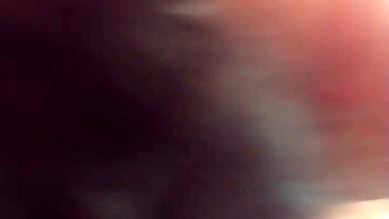brunette latina wife gives best deepthroat blowjob cum swallow