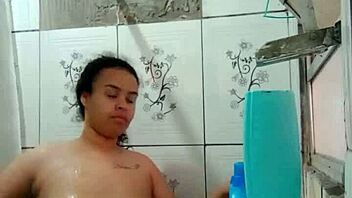 hey watch this hot latina's wet pussy in steamy shower tease?