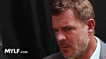 mylf seduces detectives spit-roasted parody tight