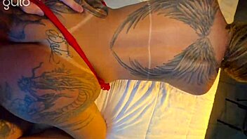 wanna see this tattooed latina's big ass take deep anal creampie?
