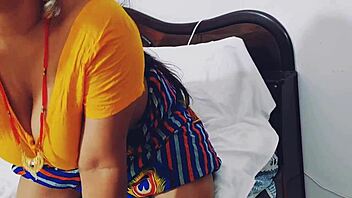 Indian bhabhi's naughty dirty talk sex with dever rough ride