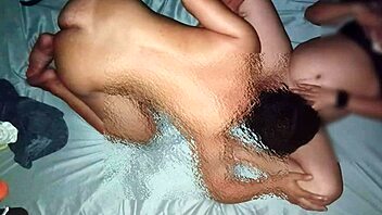 Chubby Asian Pinay fucks roommate in dorm room.